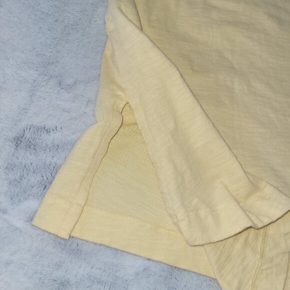 UpWest Womens Size Small 100% Cotton Yellow Tank Top Shirt Feminine Cruise Pool - Picture 5 of 7